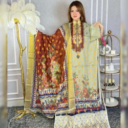 Full Cotton Katan 3pc - Comfort Cotton Wear | MAHNOOR